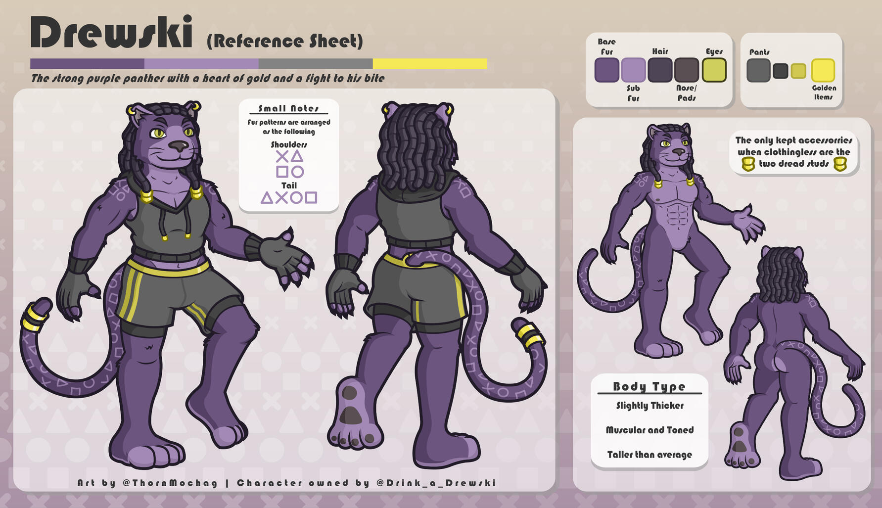 Character owned by @DrinkaDrewski | Art by @ThornMochag